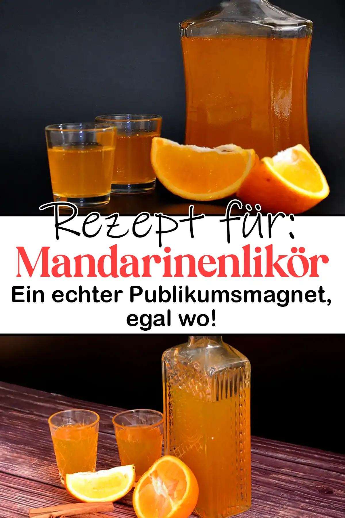 Mandarinenlikör Rezept - Ein echter Publikumsmagnet, egal wo!