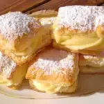 Vanillecremepudding im knusprigen Blätterteig mit nur 4 Zutaten
