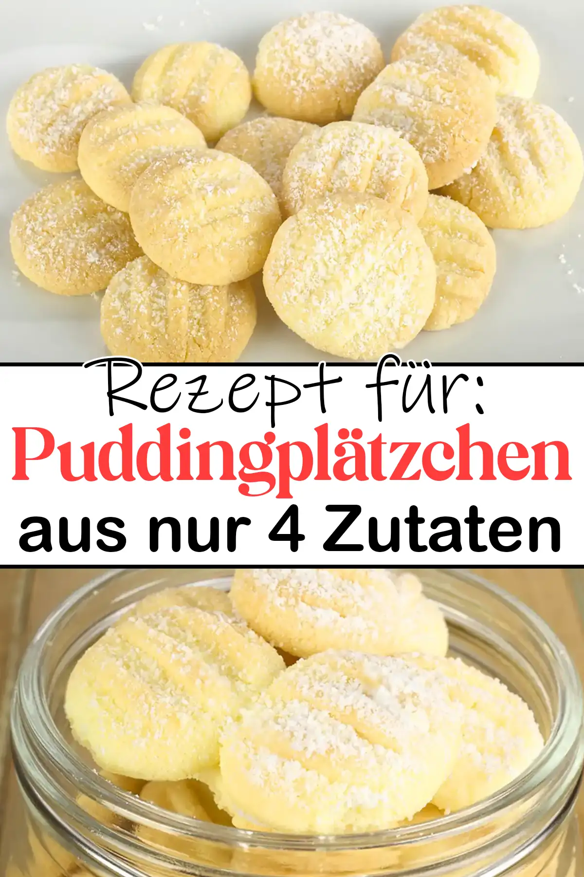 Himmlische Puddingplätzchen Rezept aus nur 4 Zutaten