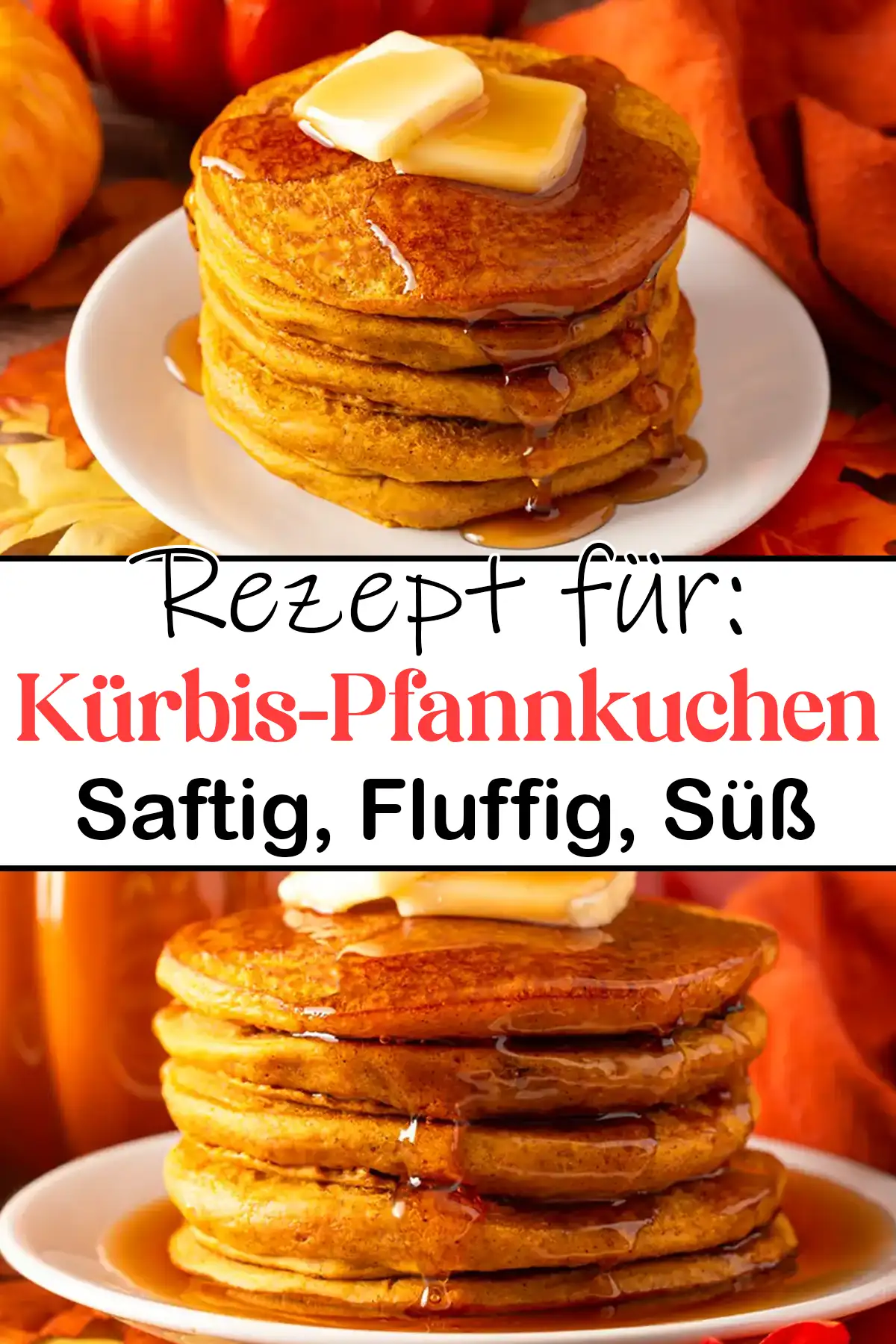 Kürbis-Pfannkuchen Rezept : Saftig, Fluffig, Süß