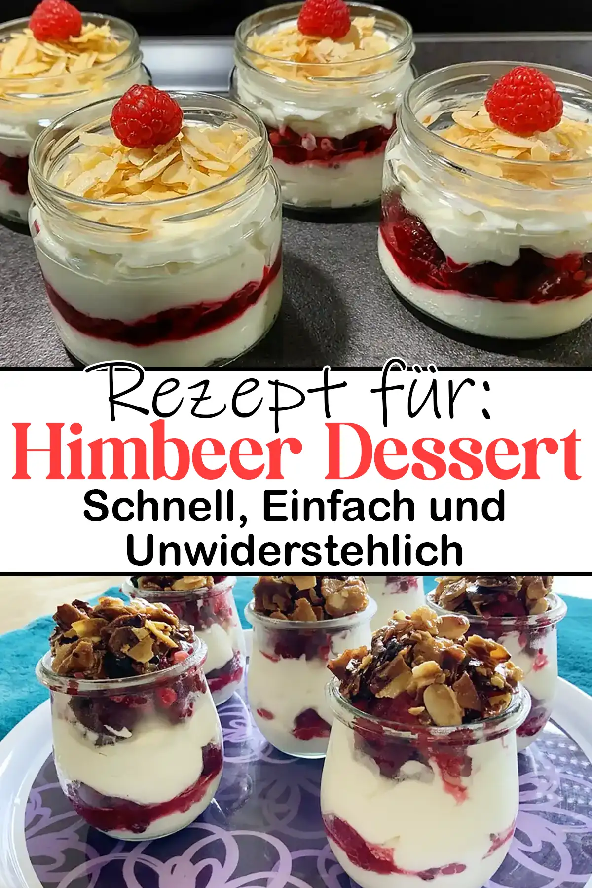 Cremiges Himbeer Dessert: Schnell, Einfach und Unwiderstehlich