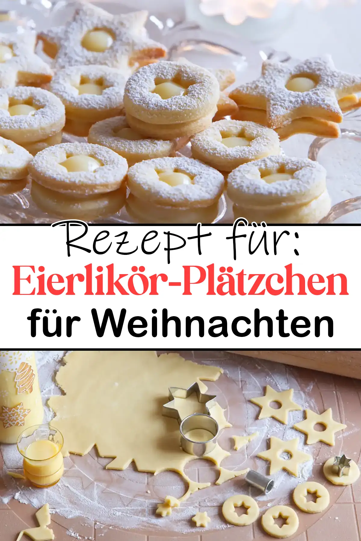 Eierlikör-Plätzchen Rezept für Weihnachten - Schnelle und Einfache Rezepte