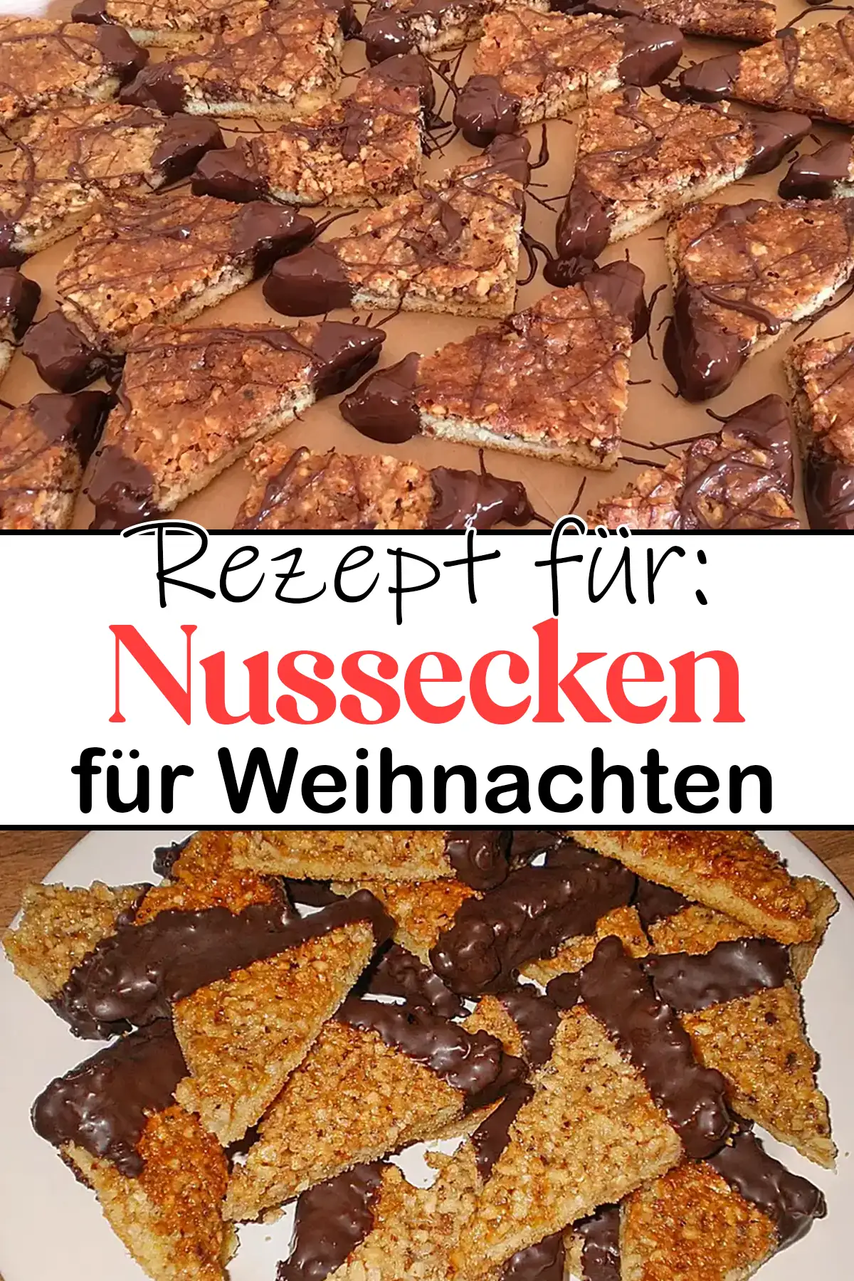 Einfache Nussecken Rezept - kekse rezept für weihnachten