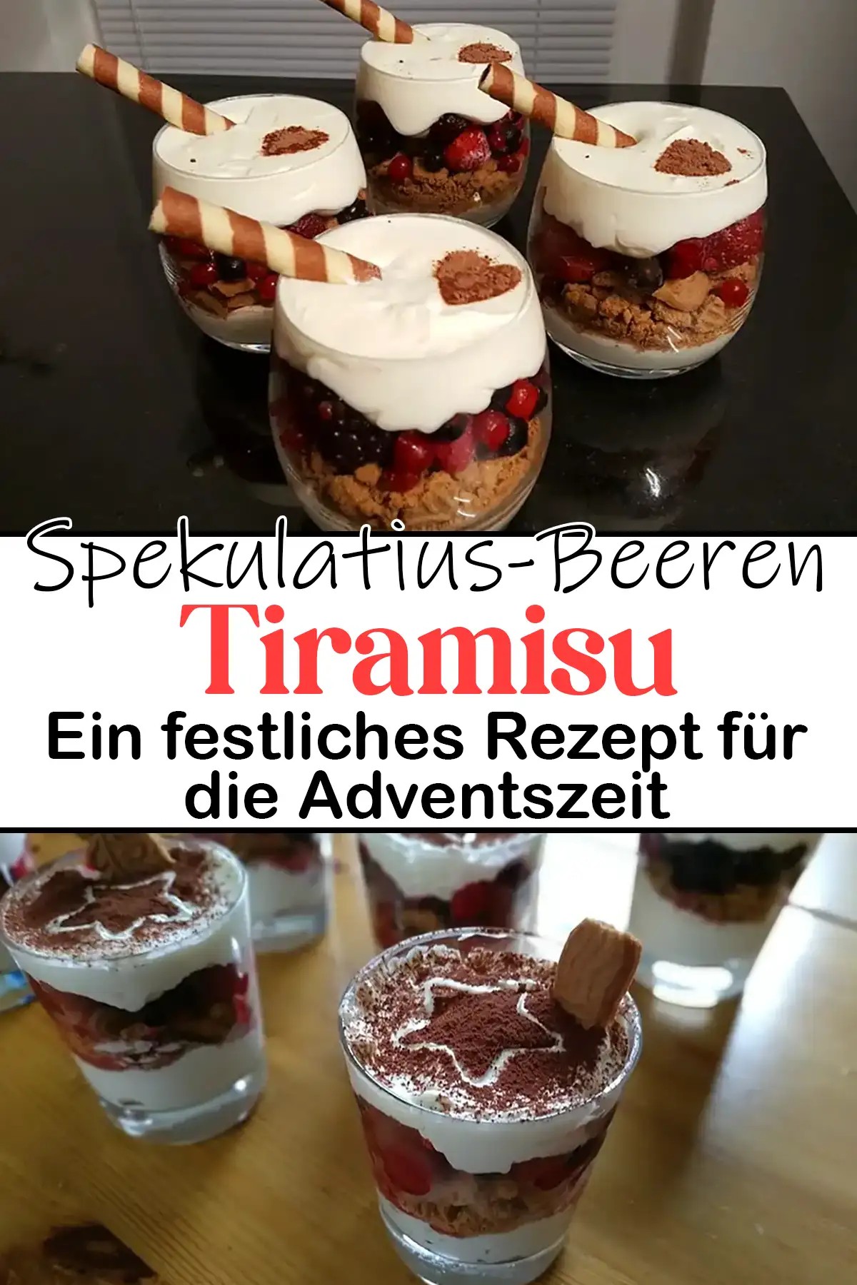 Spekulatius-Beeren Tiramisu: Ein festliches Rezept für die Adventszeit