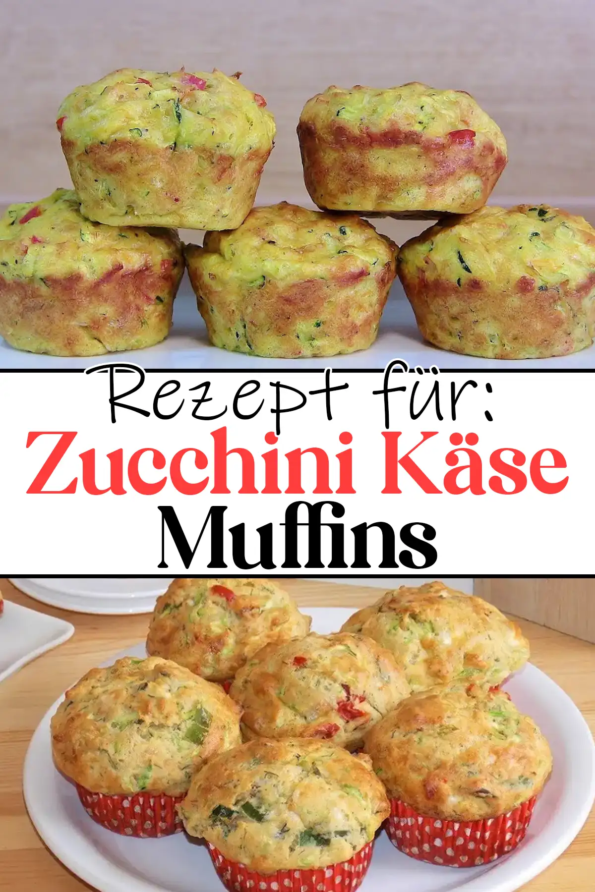 Zucchini Käse Muffins Rezept