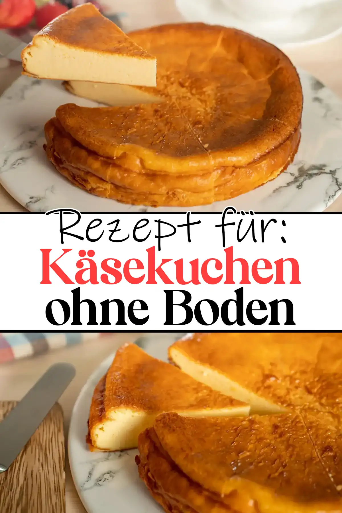 Der ultimative Käsekuchen ohne Boden Rezept