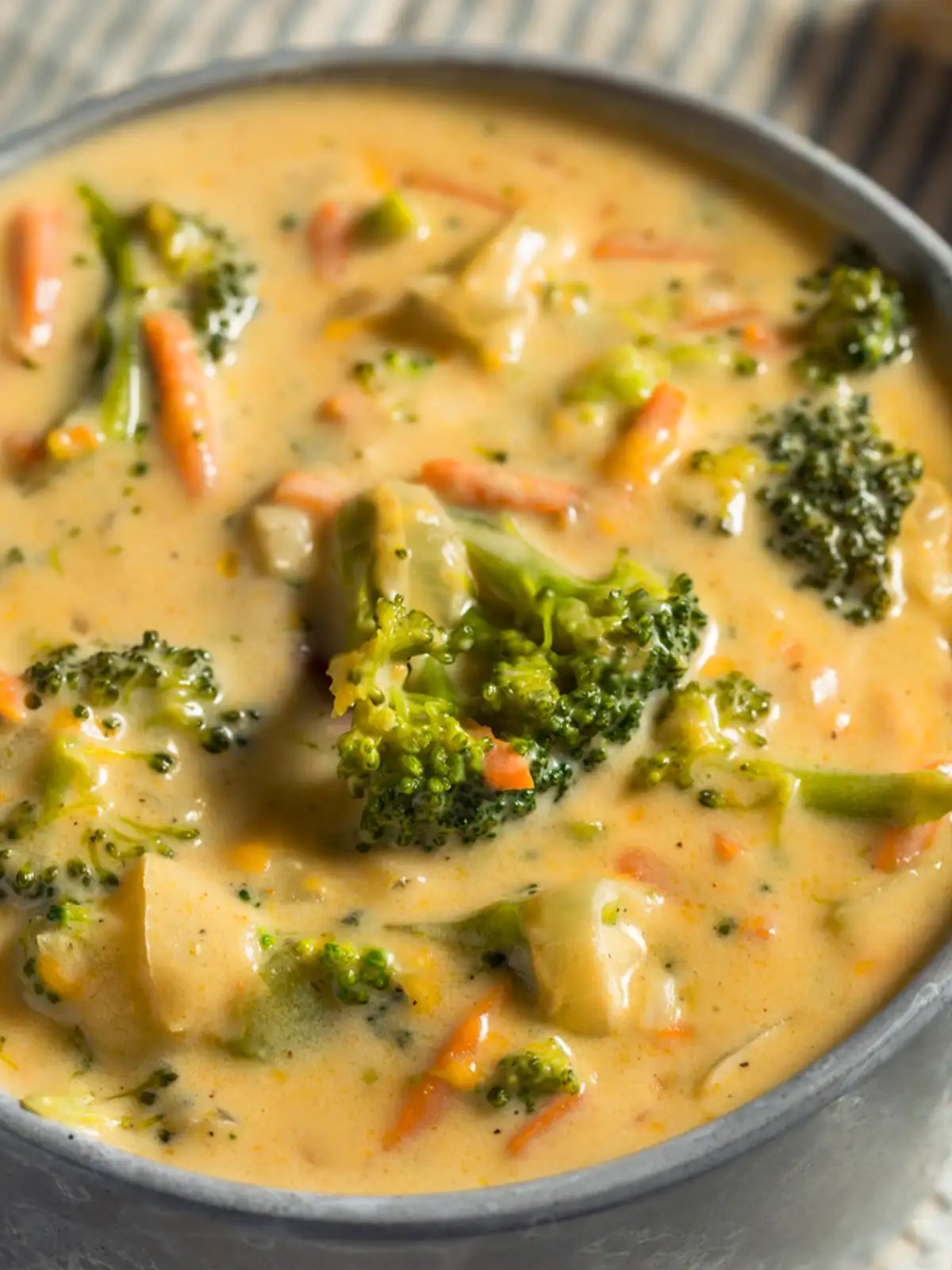 Gesundes Brokkoli-Cheddar-Suppe Rezept in nur 30 Minuten