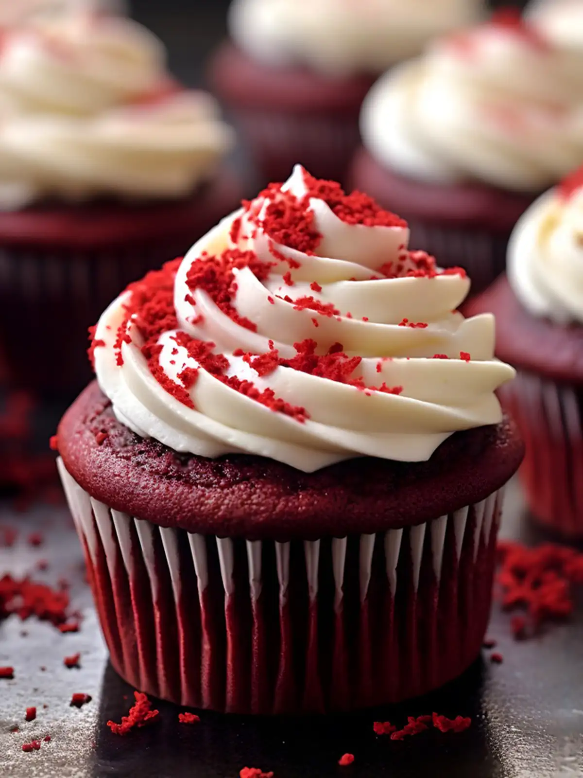 Red Velvet Cupcakes Rezept: Rote Pracht