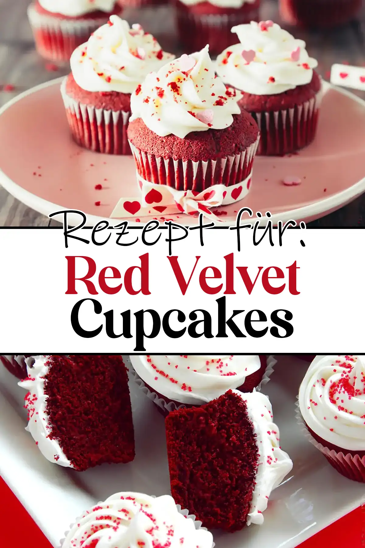 Red Velvet Cupcakes Rezept: Rote Pracht