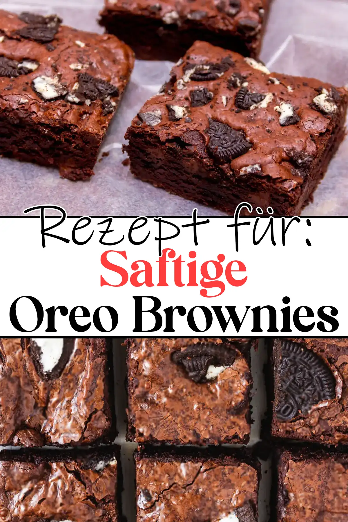 Saftige Oreo Brownies Rezept