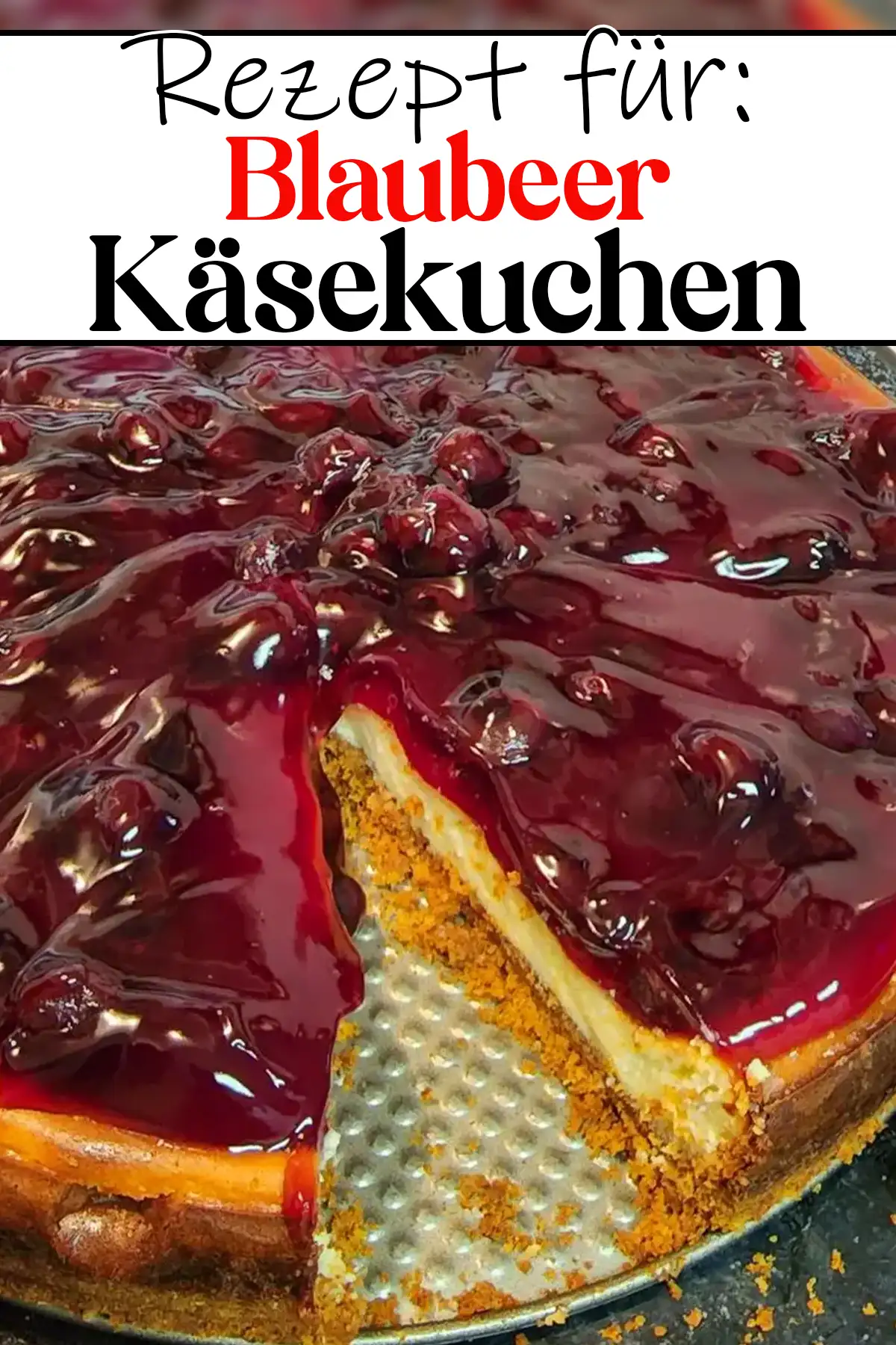 Schneller Blaubeer-Käsekuchen Rezept