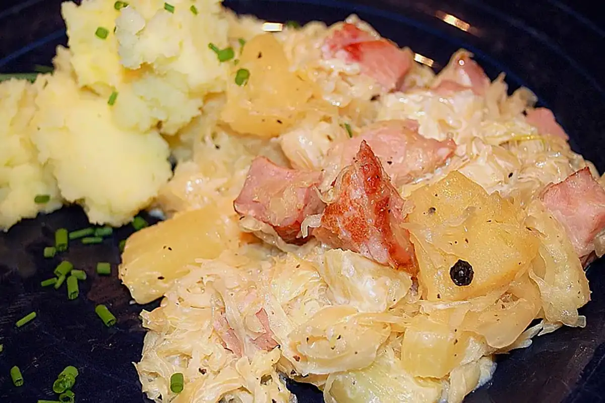 Skattopf: Sauerkraut mit Kassler Rezept