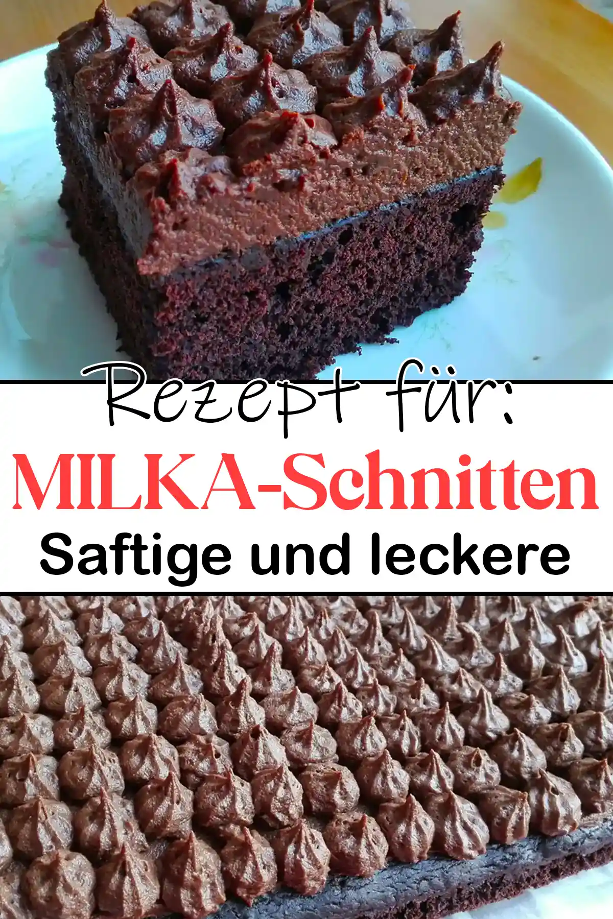 Saftige MILKA-Schnitten Rezept