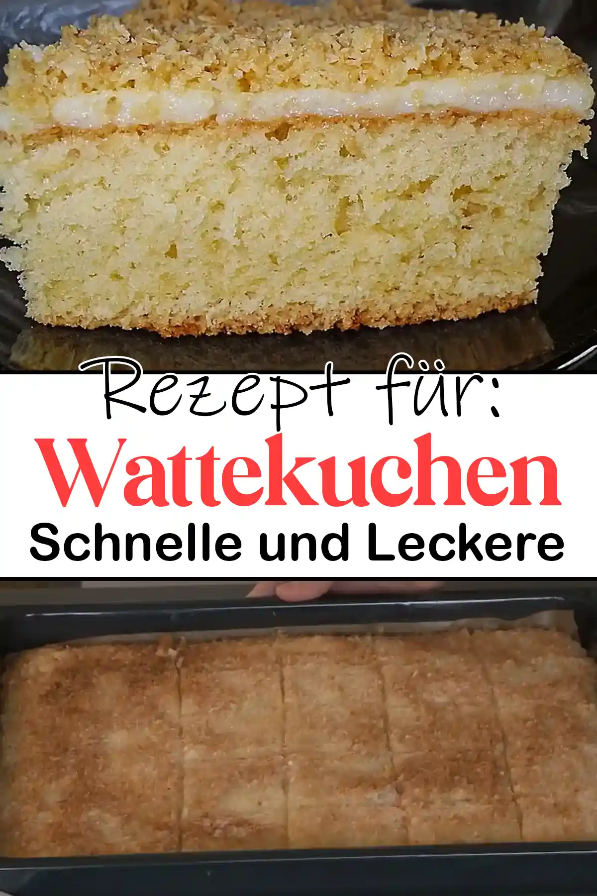 Schneller Wattekuchen Rezept