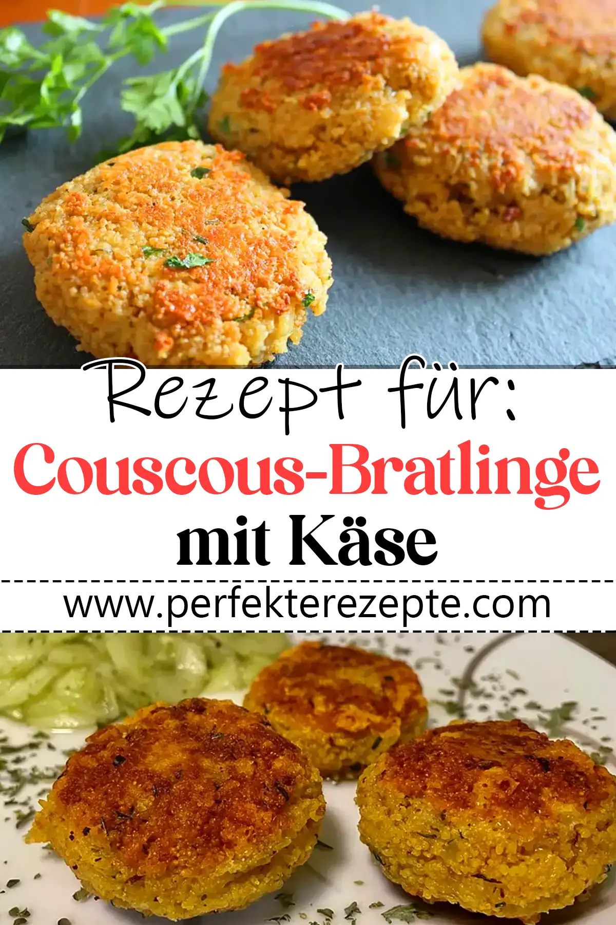 Couscous-Bratlinge mit Käse Rezept