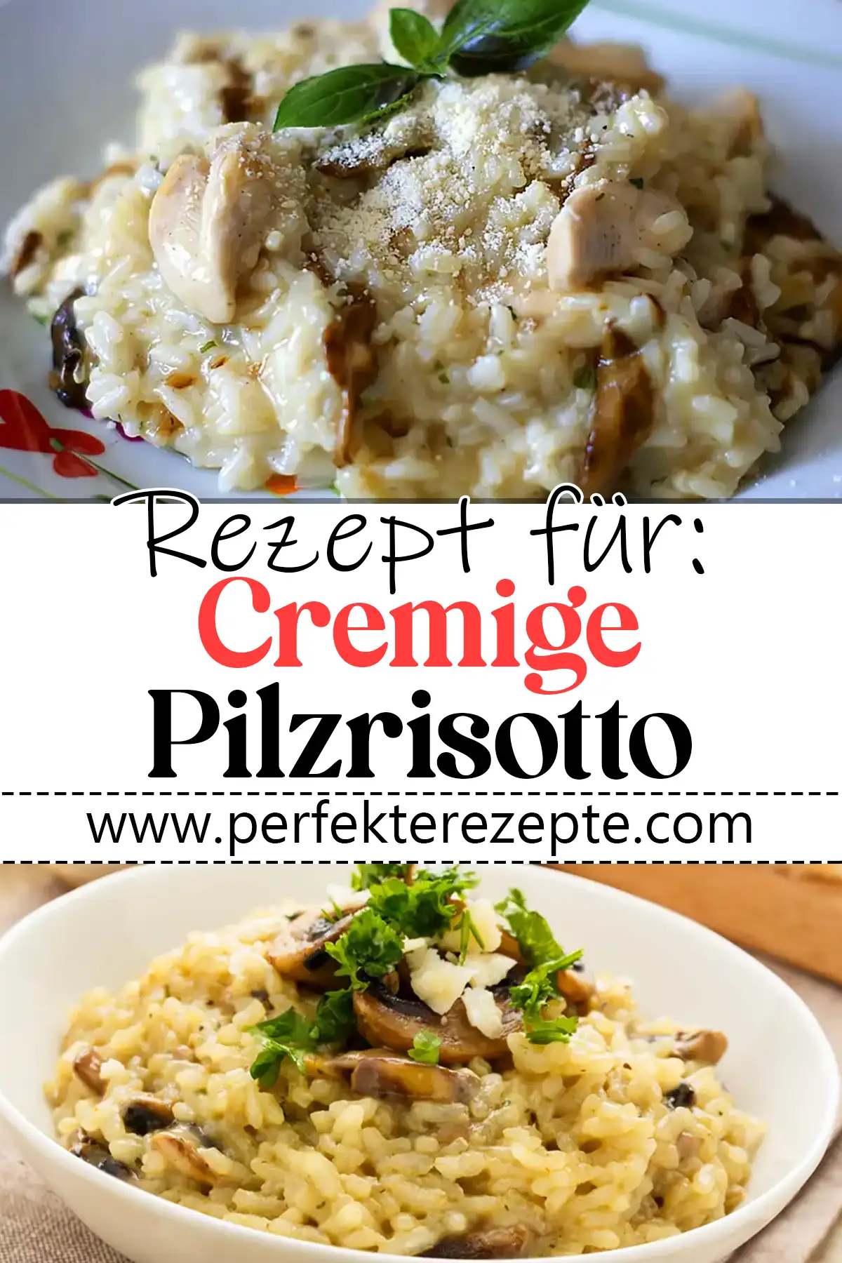 Cremige Pilzrisotto Rezept