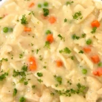 Einfaches Knödel und Hähnchen im Schmortopf Rezept