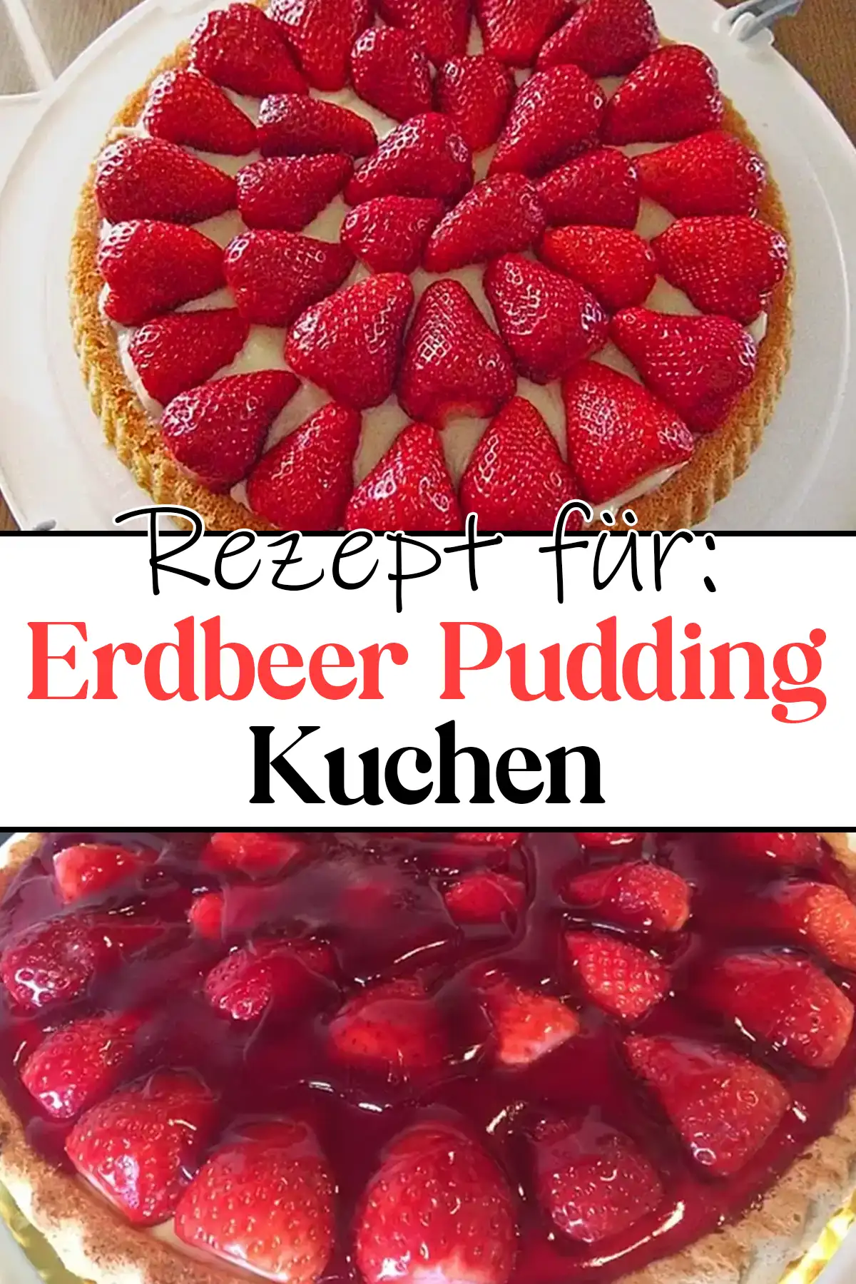 Erdbeer Pudding Kuchen Rezept