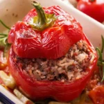 Gefüllte Paprika mit Joghurtsauce Rezept