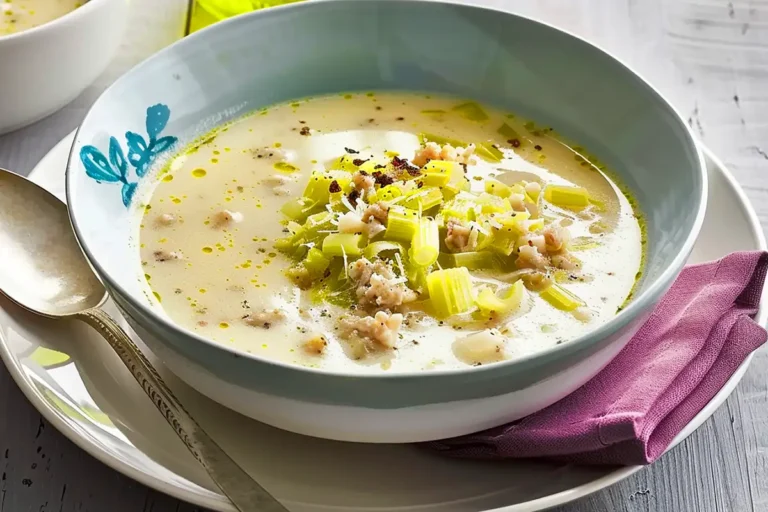 Hackfleisch-Lauch-Käse-Suppe Rezept