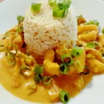Hähnchen-Ananas-Curry mit Reis Rezept