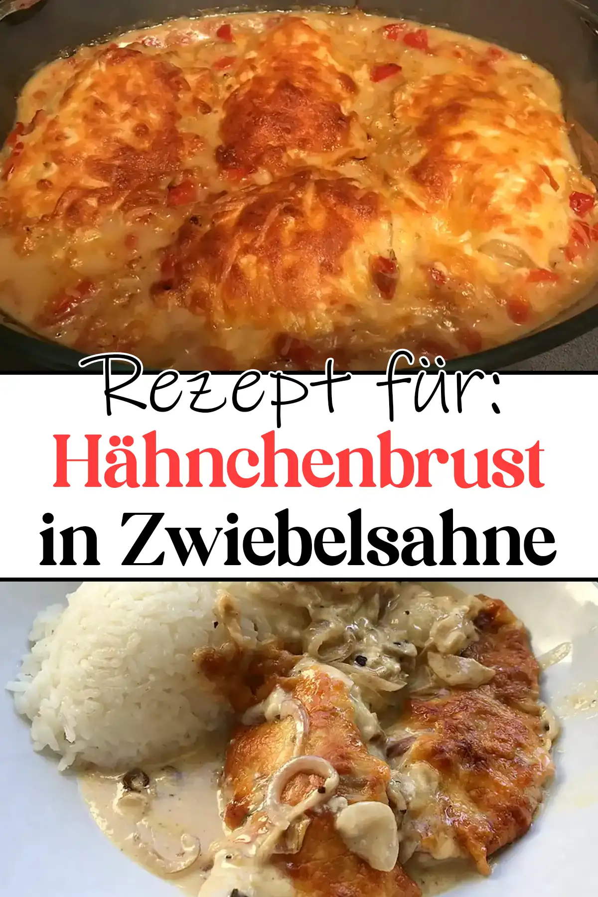 Hähnchenbrust in Zwiebelsahne Rezept