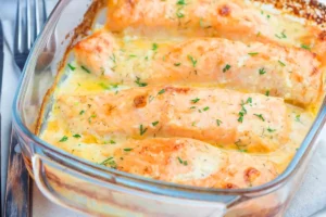 Lachs - Sahne Gratin Rezept