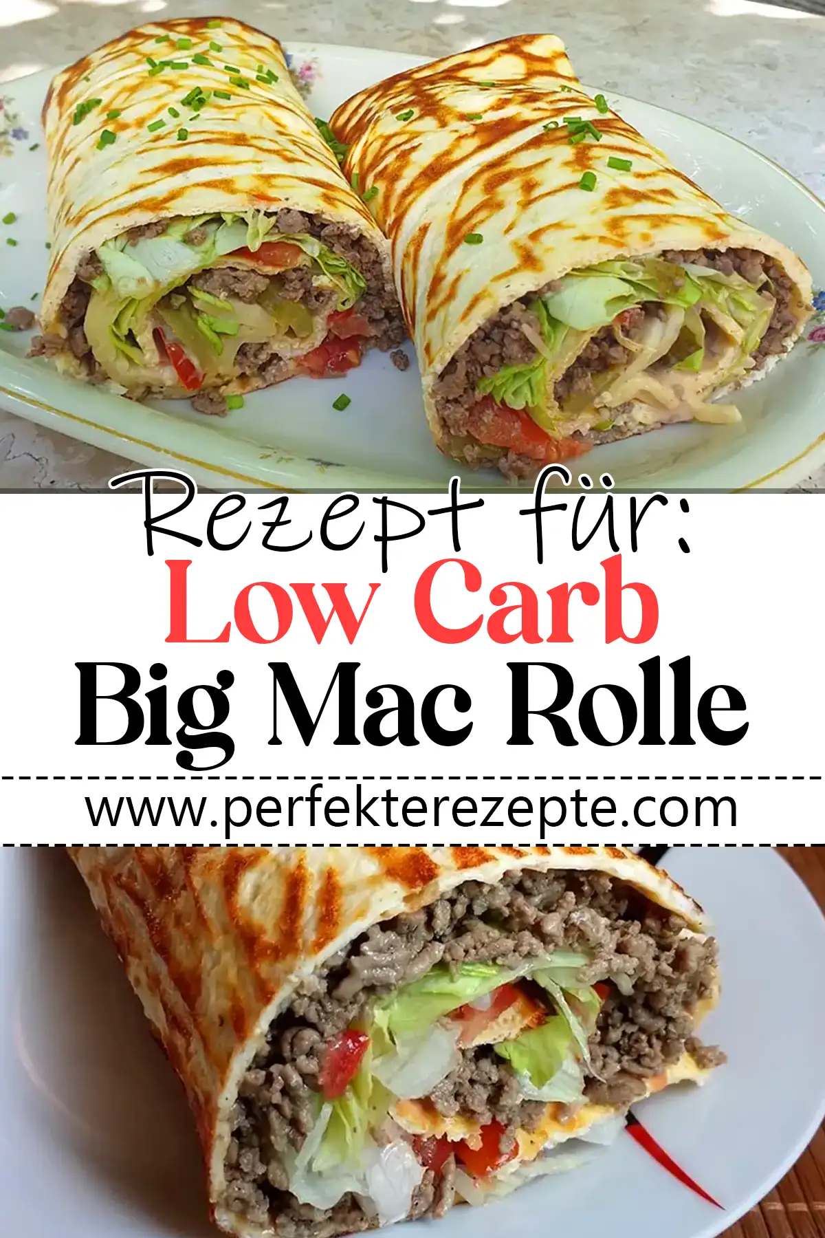 Low Carb Big Mac Rolle Rezept: Abnehmen mit Genuss