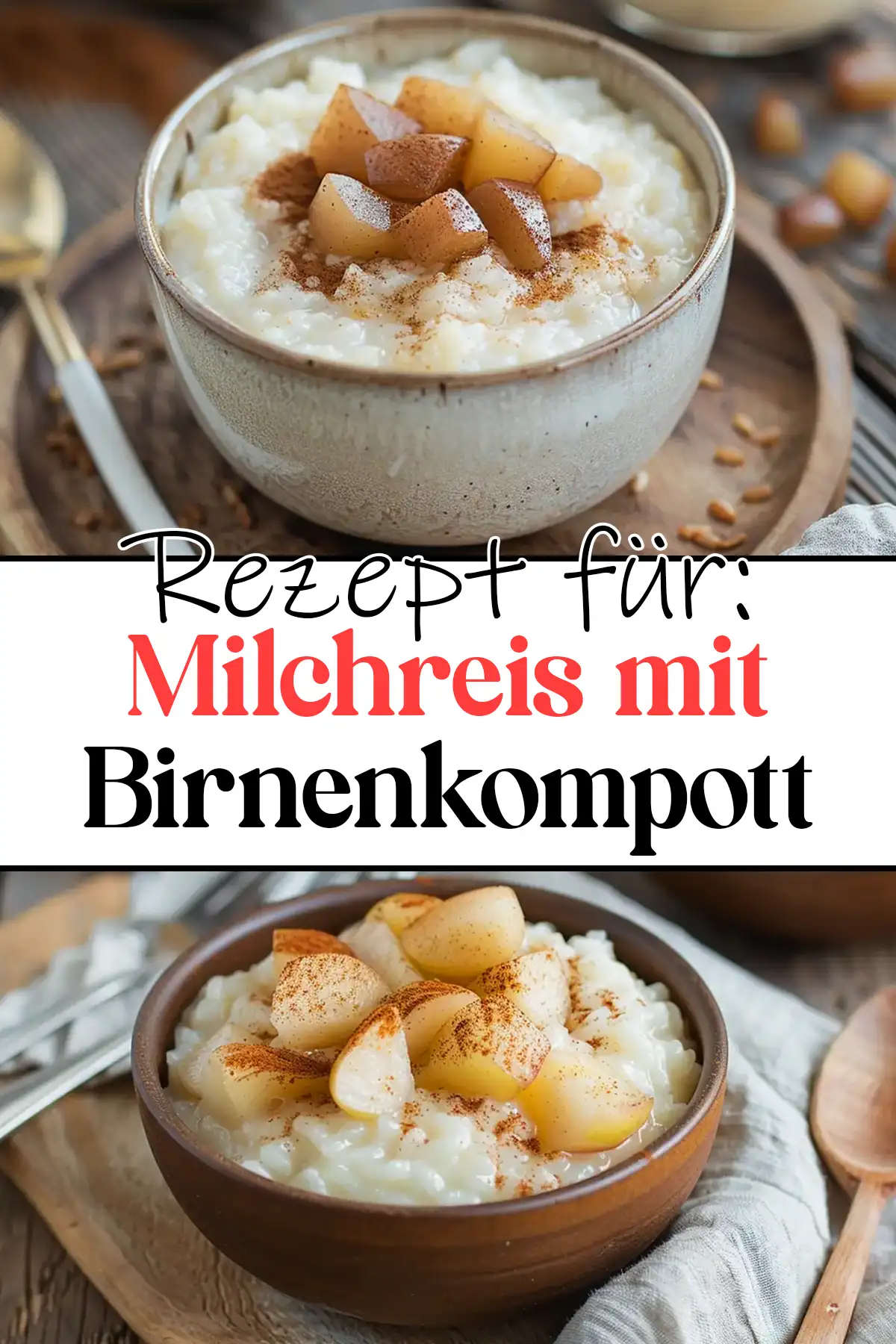 Milchreis mit Birnenkompott Rezept