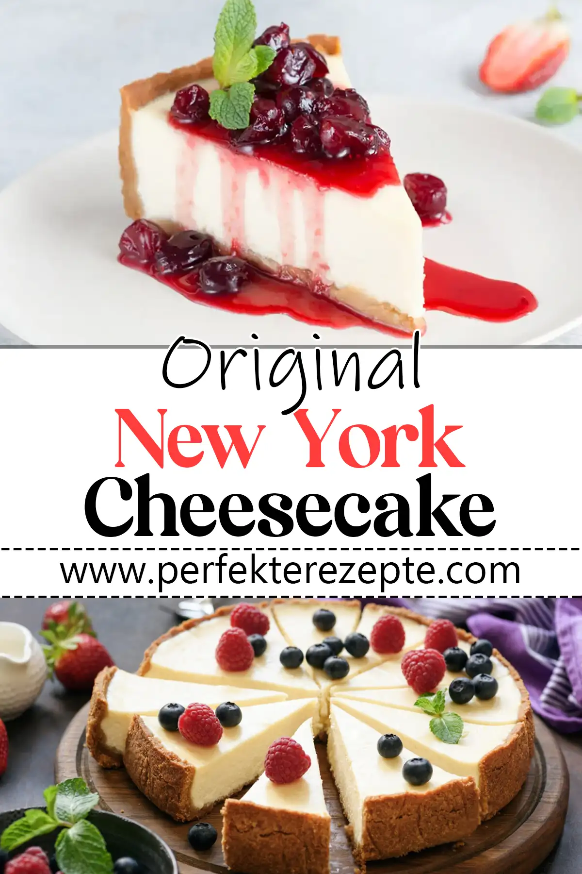 Original New York Cheesecake Rezept