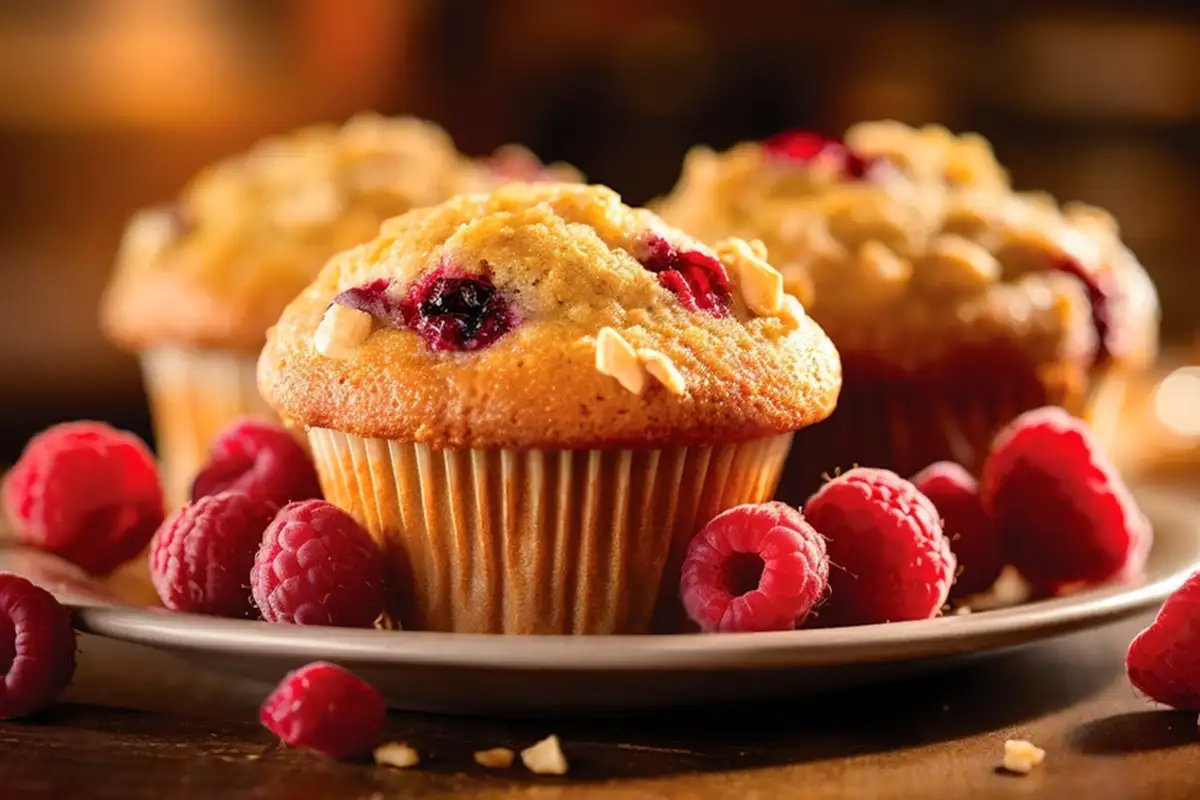 Frischkäse-Muffins mit Himbeeren Rezept