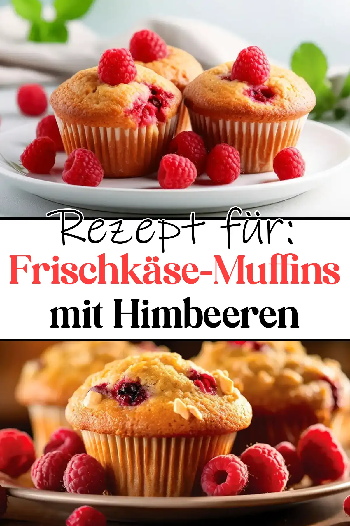 Frischkäse-Muffins mit Himbeeren Rezept