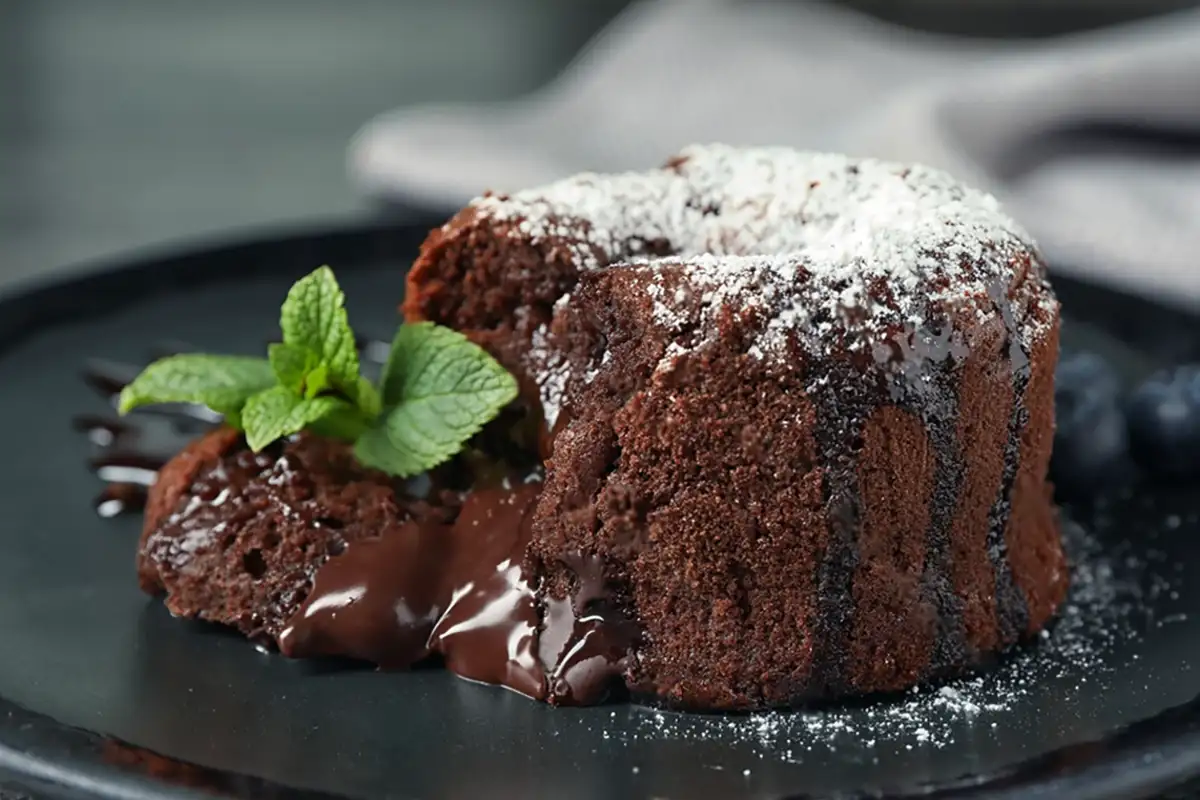 Schokoladenkuchen Rezept mit flüssigem Kern à la Italia