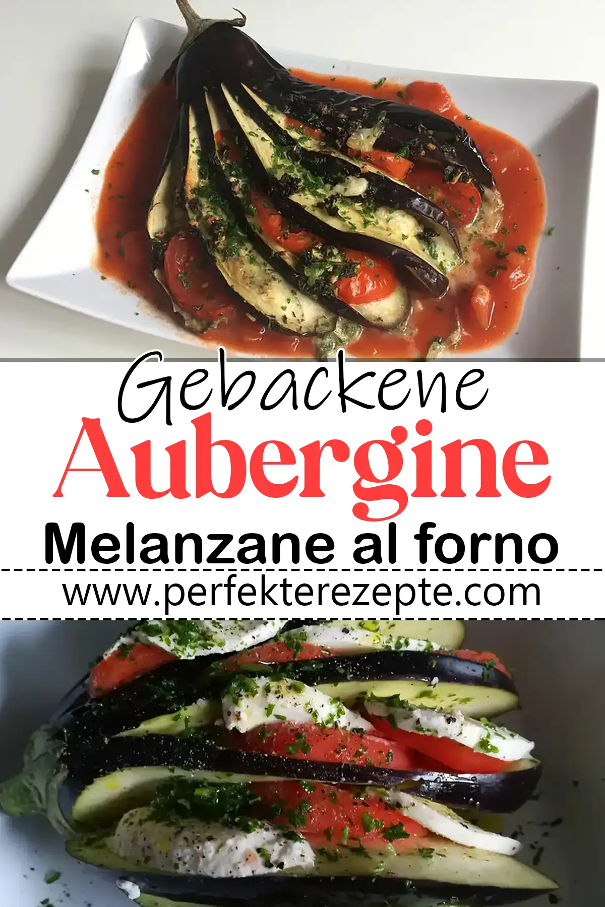 Gebackene Aubergine Rezept: Melanzane al forno