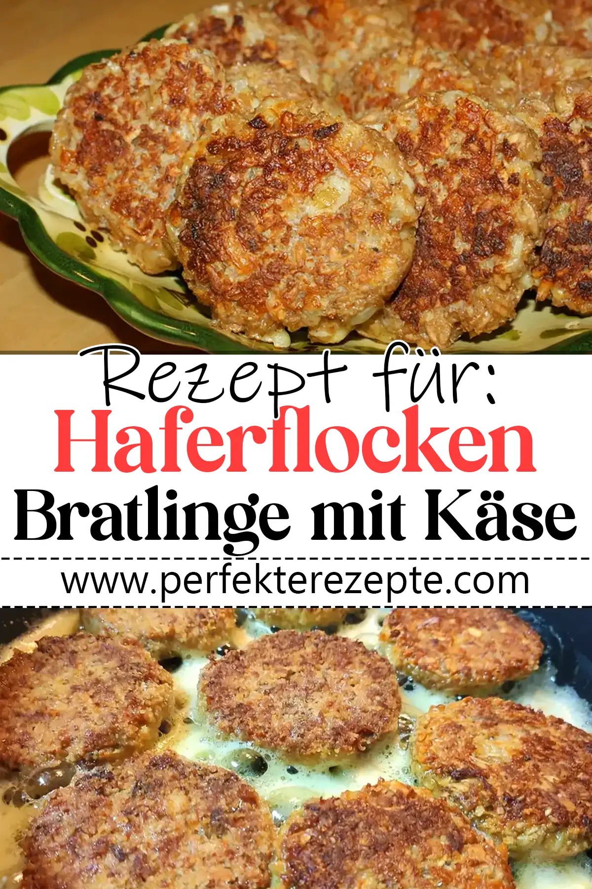 Haferflocken Bratlinge mit Käse Rezept