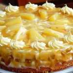 Ananastorte Rezept mit Nussboden und schneller Mascarpone-Füllung