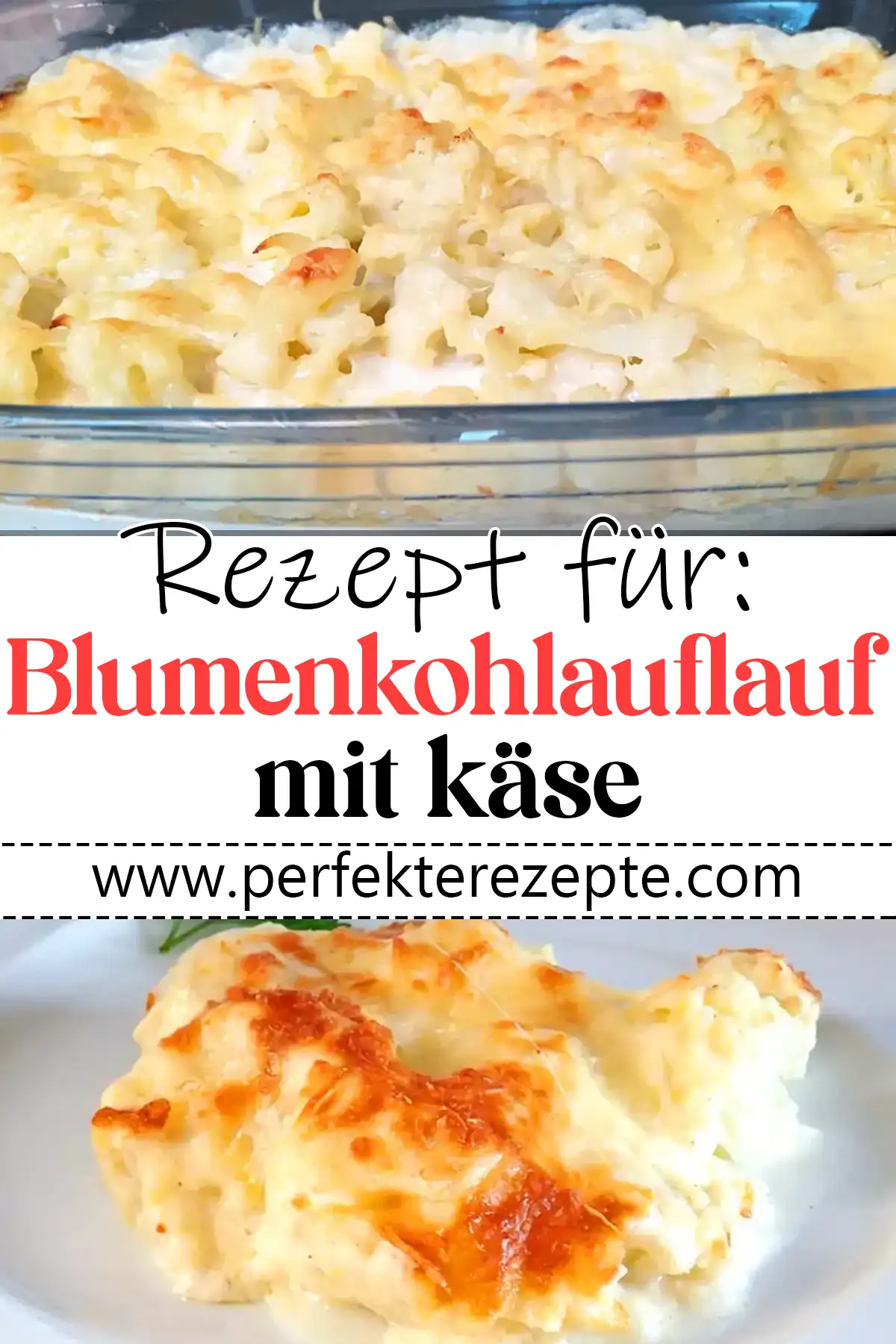 Einfacher Blumenkohlauflauf mit käse Rezept