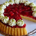 Erdbeerkuchen mit Vanillepudding Rezept