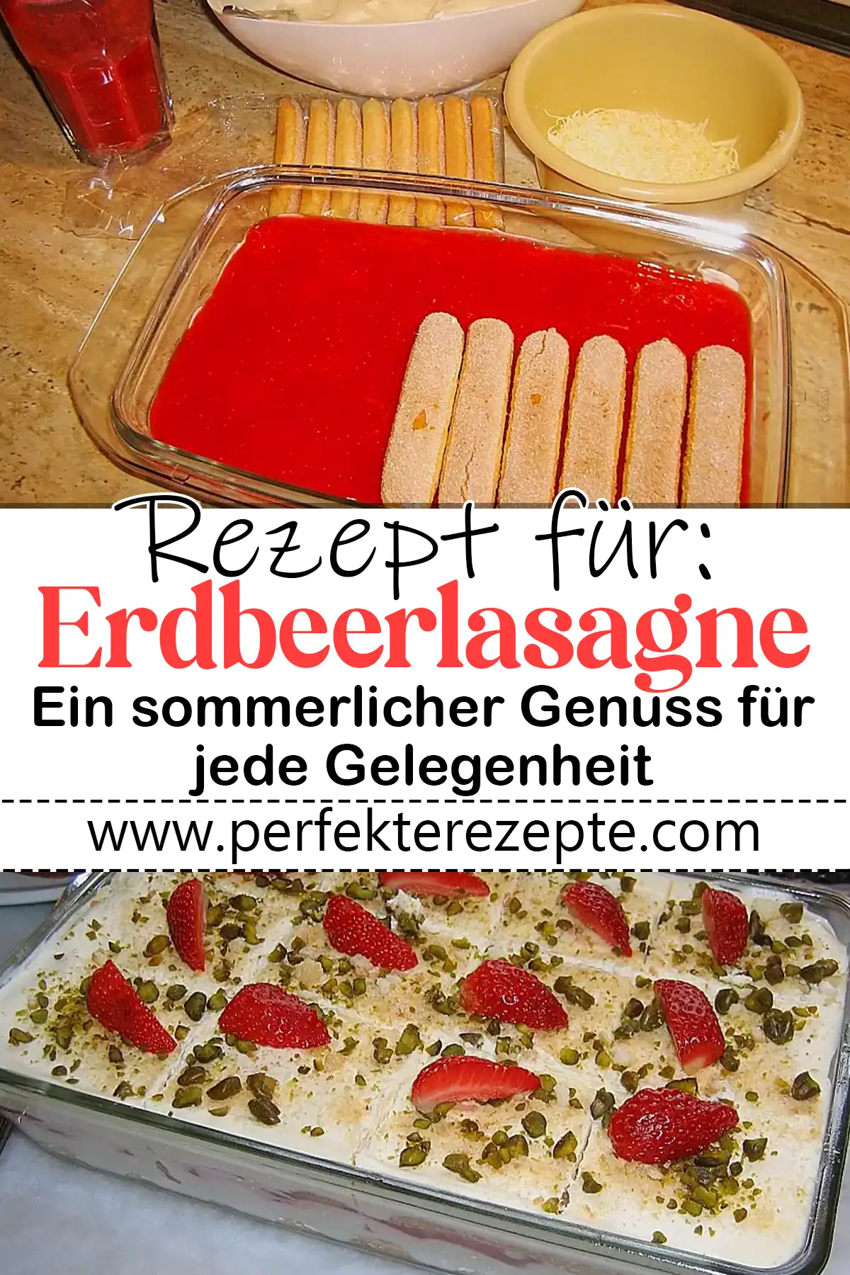 Erdbeerlasagne Rezept