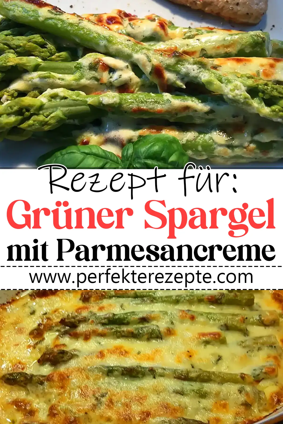 Grüner Spargel mit Parmesancreme Rezept
