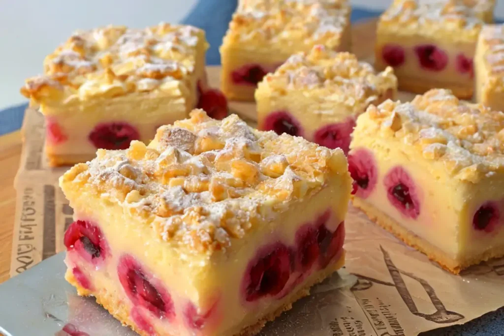 Kirschkuchen mit Streuseln und Vanillepudding: Ein Lieblingsrezept ...