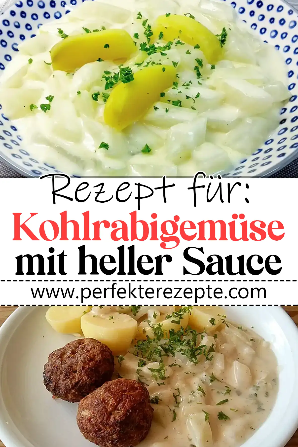 Kohlrabigemüse mit heller Sauce Rezept