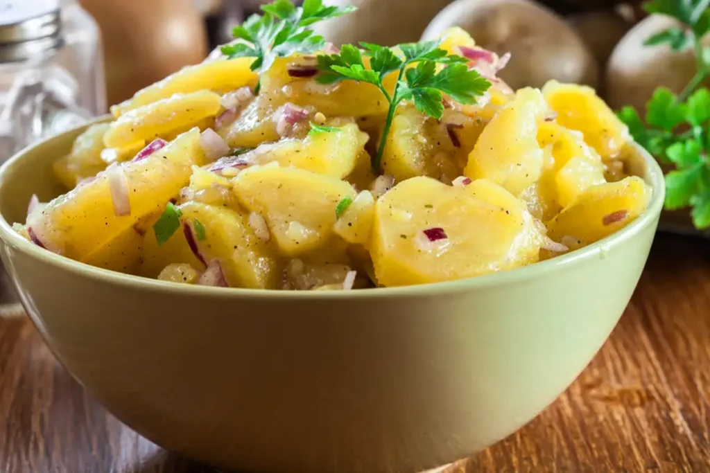 Omas echter Berliner Kartoffelsalat ohne Mayonnaise Rezept