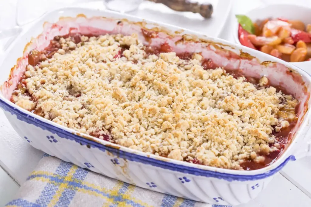 Rhabarber Crumble Rezept
