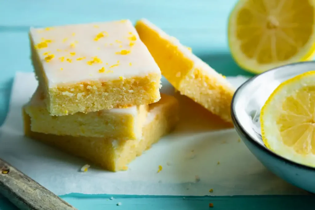 Saftiger Zitronenkuchen auf dem Blech Rezept