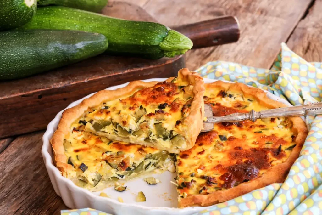 Schafskäse-Zucchini-Quiche Rezept
