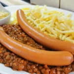 Schwäbische Linsen mit Spätzle und Saitenwürstchen