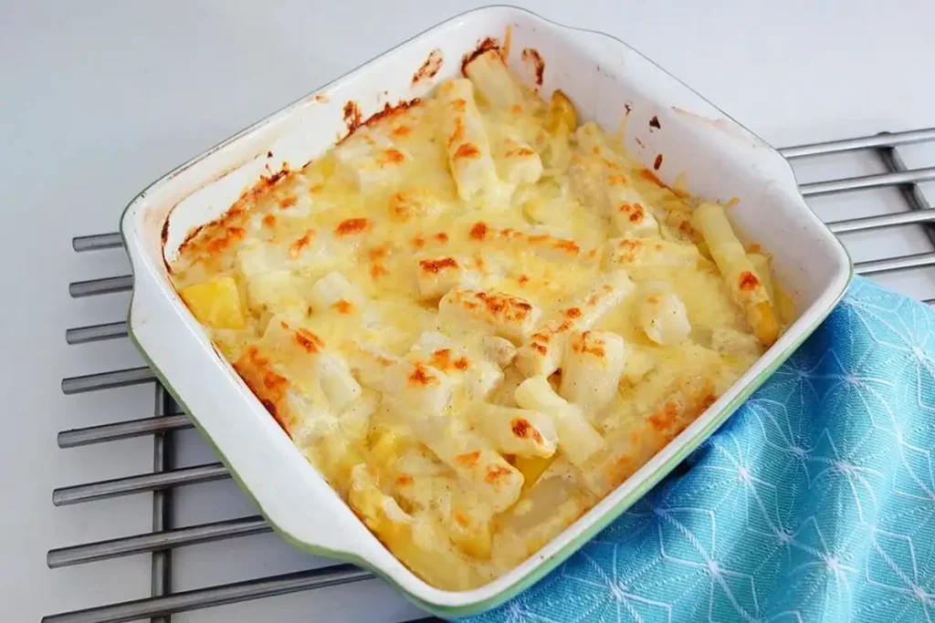 Spargelauflauf Rezept aus rohem Spargel