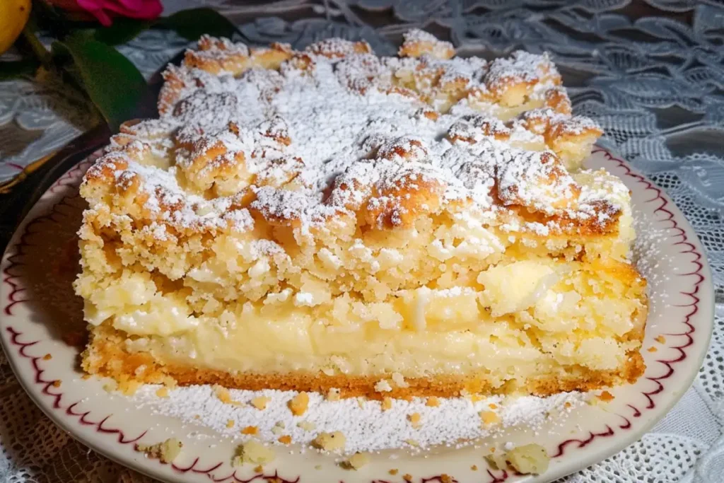 Streuselkuchen mit Puddingfüllung Rezept - Schnelle und Einfache Rezepte