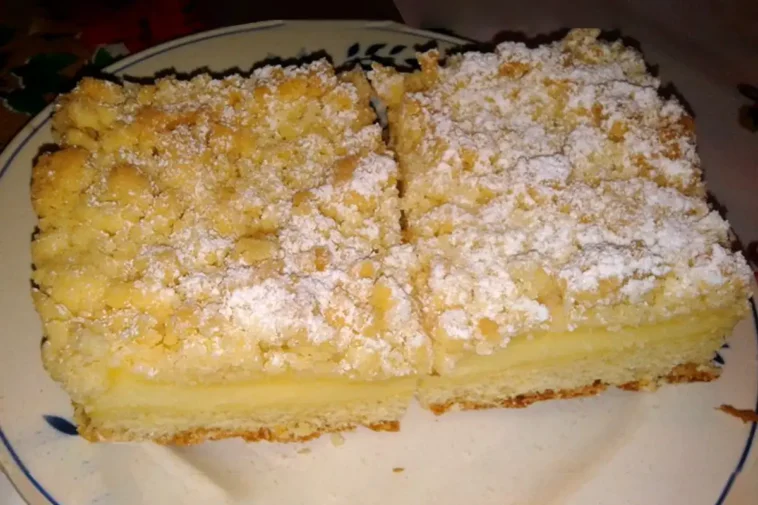 Streuselkuchen mit Puddingfüllung Rezept - Schnelle und Einfache Rezepte